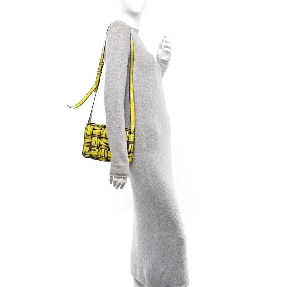 Bottega Veneta Chartreuse Foulard Cassette Bag Special Edition Intrecciato
